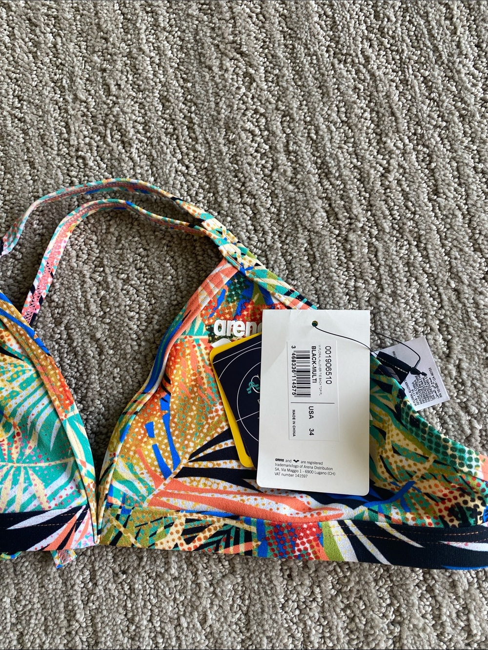 Arena Tropical Floral Bikini Suit. - Picture 5 of 9